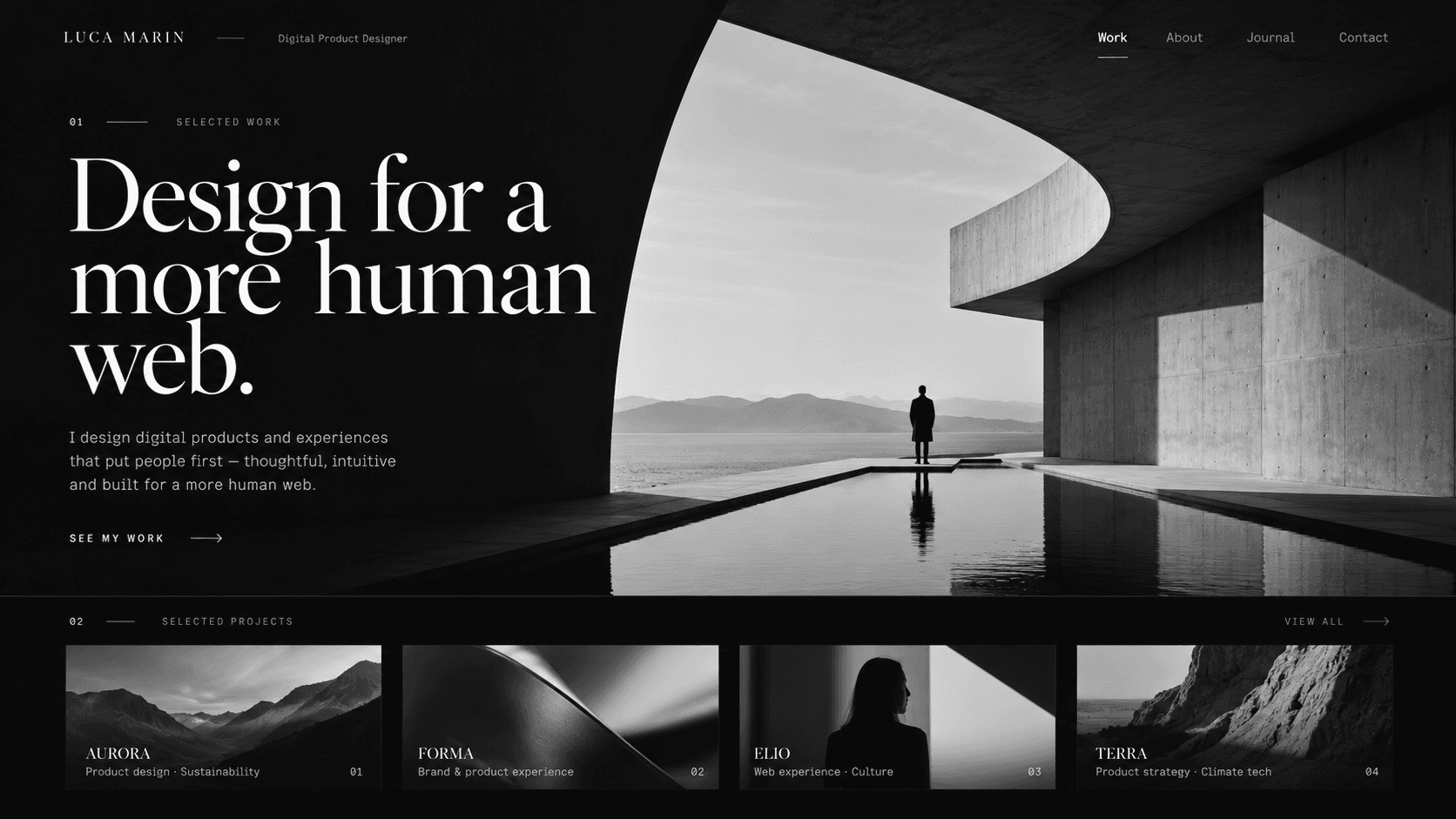 Luca Marin website preview