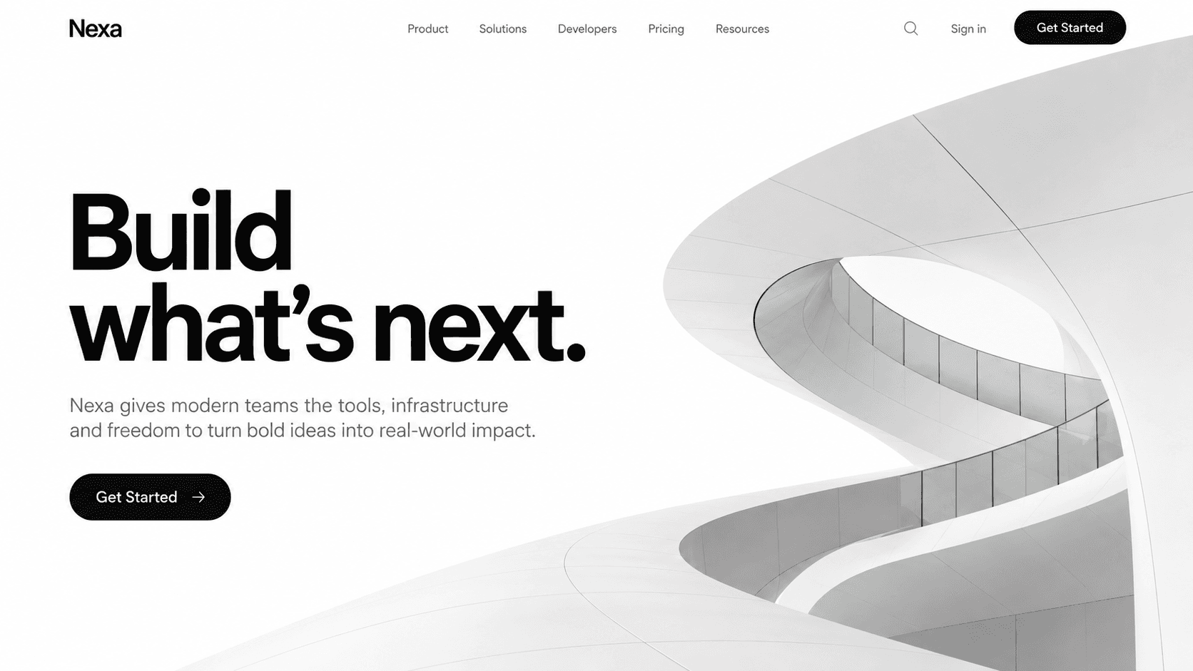 Nexa website preview