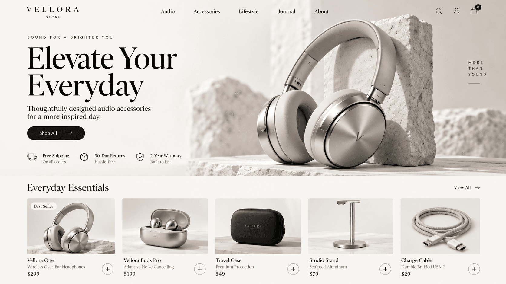 Vellora Store website preview